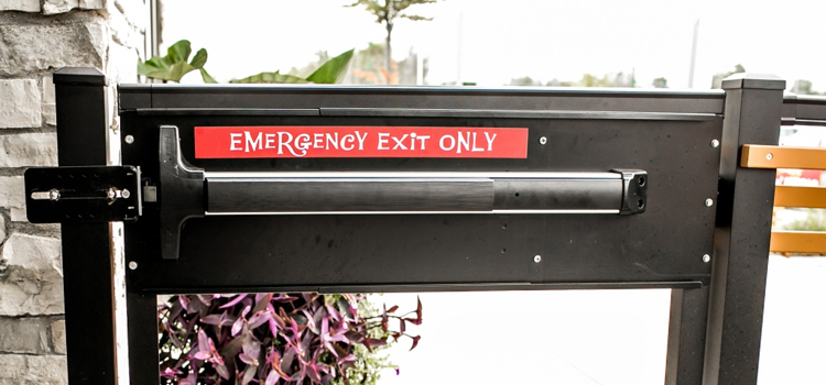 emergency push bar installation in Florin